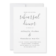 Tarjeta de cena de Boda de Rosas púrpura