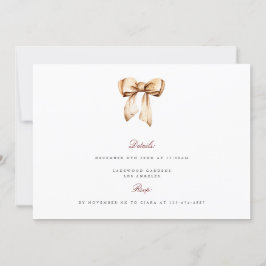 Tarjeta de cena de ensayo de decoración de Navidad