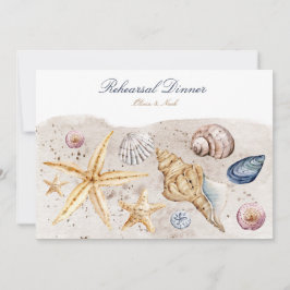 Tarjeta de cena de ensayo de la caseta tropical de