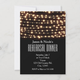 Tarjeta de cena de ensayo de luces de cuerda de br
