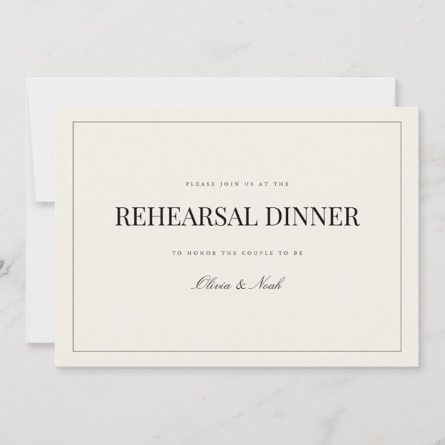 Tarjeta de cena estilo moderno y elegante estilo b (Anverso)