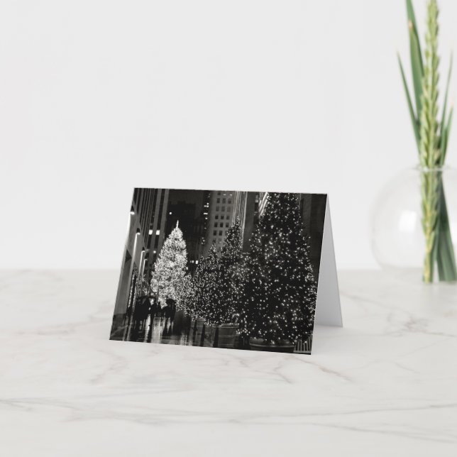 Tarjeta de centro del árbol de navidad de (Anverso)