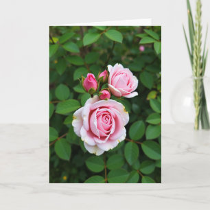 Tarjeta de cerca del día de las madres con flores