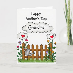 Tarjeta de cerca para el día de las madres rústica