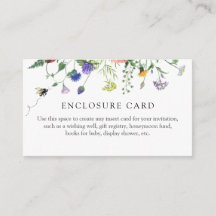 Tarjeta de cerramiento para regalo con flores silv