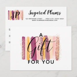 Tarjeta de certificado acuarela morado y dorado