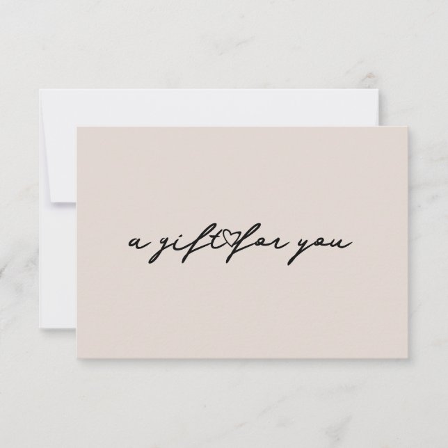 Tarjeta de certificado de belleza elegante corazón (Anverso)
