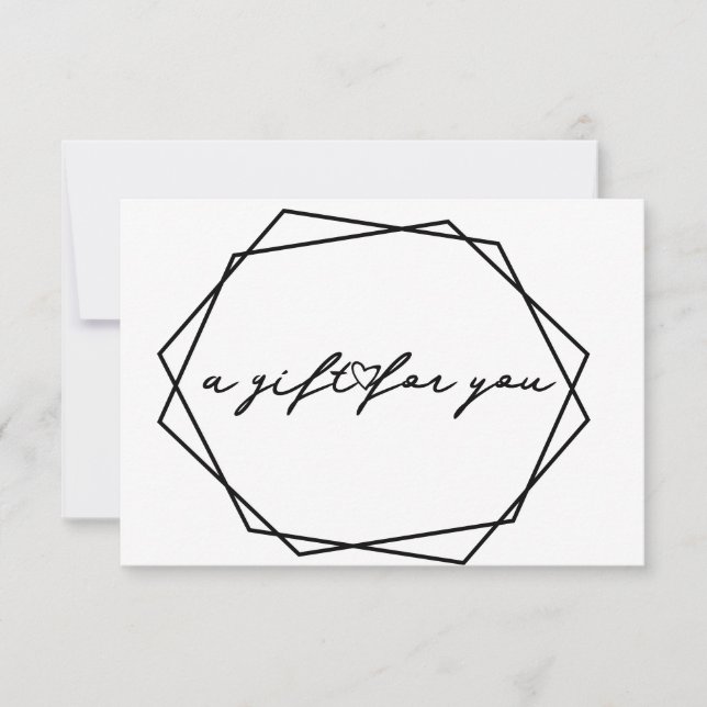 Tarjeta de certificado de belleza geométrica (Anverso)