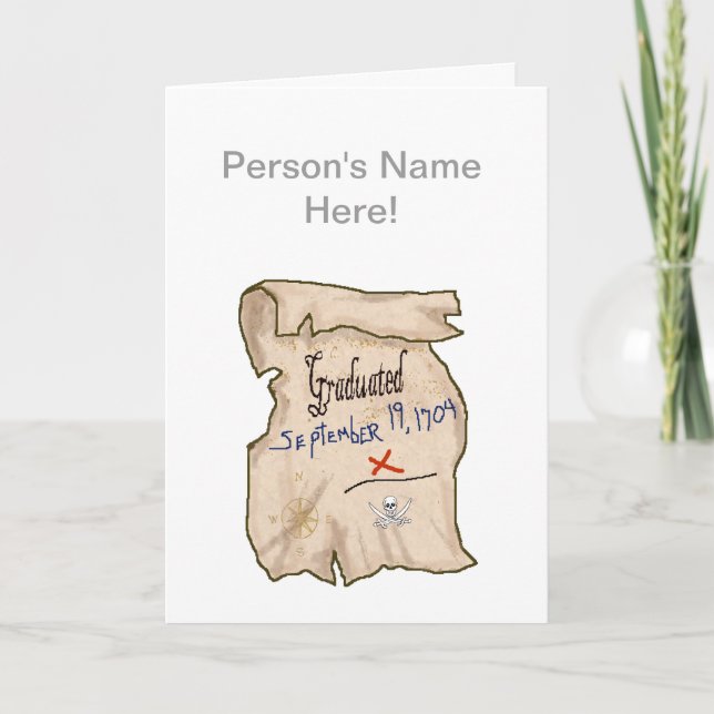 Tarjeta de certificado de graduación de escuela pi (Anverso)