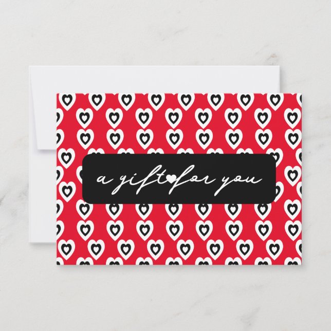 Tarjeta de Certificado de Regalo de Corazón de San (Anverso)