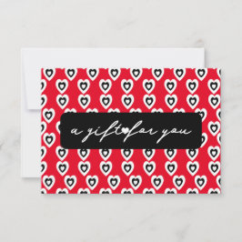Tarjeta de Certificado de Regalo de Corazón de San