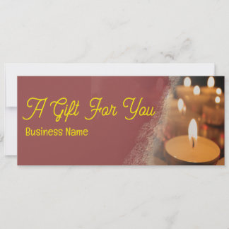 Tarjeta de certificado de regalo de nombre de nego