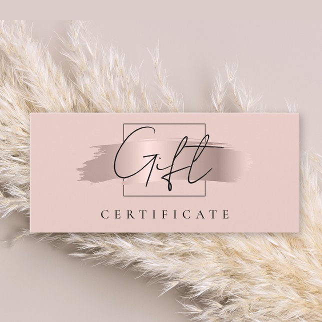 Tarjeta de certificado de regalo de oro Rosa de pi (Subido por el creador)