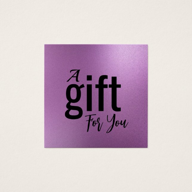 Tarjeta de certificado de regalo de salón de belle (Anverso)