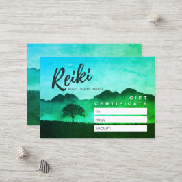 Tarjeta de certificado de regalo del instructor de
