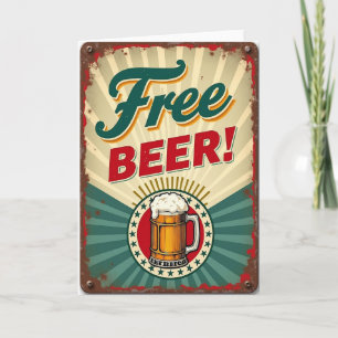 Tarjeta de cerveza generosa del Día del Padre