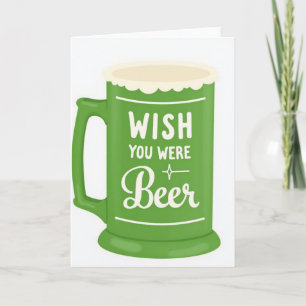 Tarjeta de Cerveza 'Wish You Were'