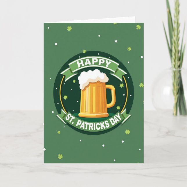 Tarjeta de cervezas de San Patricio (Anverso)