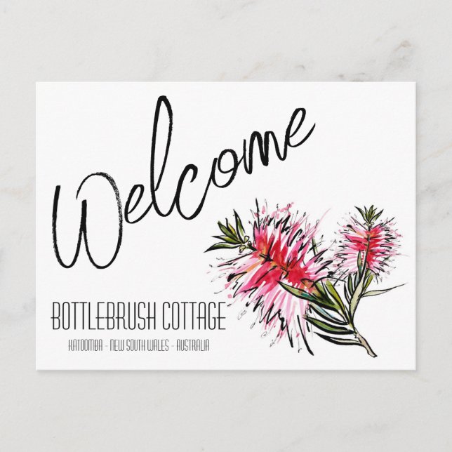 Tarjeta de cesta de regalo de bienvenida Airbnb pe (Anverso)