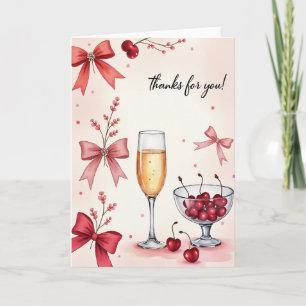 Tarjeta de champán de celebración