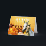 Tarjeta de Chanukah de los Pals del caballo<br><div class="desc">Recordar la familia y a amigos durante la estación de Chanukah es una manera maravillosa de permanecer en contacto con la gente que usted ama y que cuida alrededor. Creé estas tarjetas de Chanukah del caballo con amor y el cuidado y yo estamos seguros que cualquier persona que ame caballos...</div>