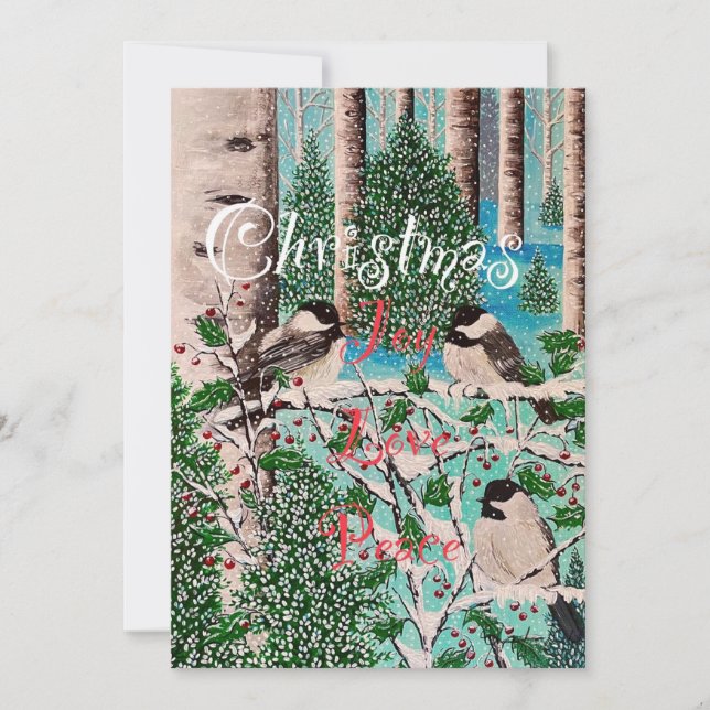 Tarjeta de charla de Chickadee (Anverso)