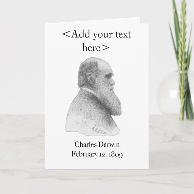 Tarjeta de Charles Darwin (Anverso)