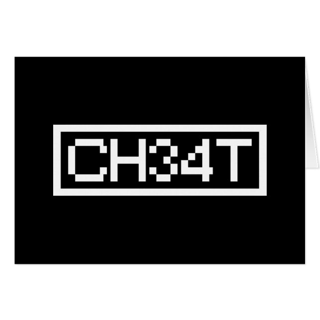 TARJETA DE CHEAT DE LEET (Anverso (Horizontal))