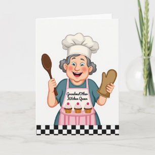 Tarjeta de Chef para Postre del Día de la Madre Du
