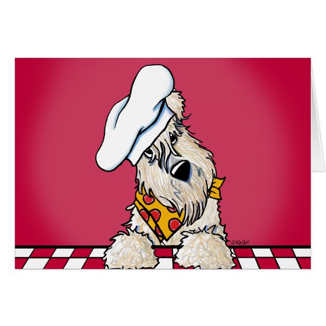 Tarjeta de Chef Wheaten Terrier (Anverso (Horizontal))