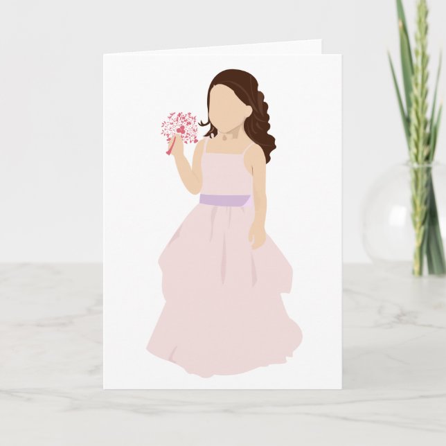 Tarjeta de chica de Flor (Anverso)