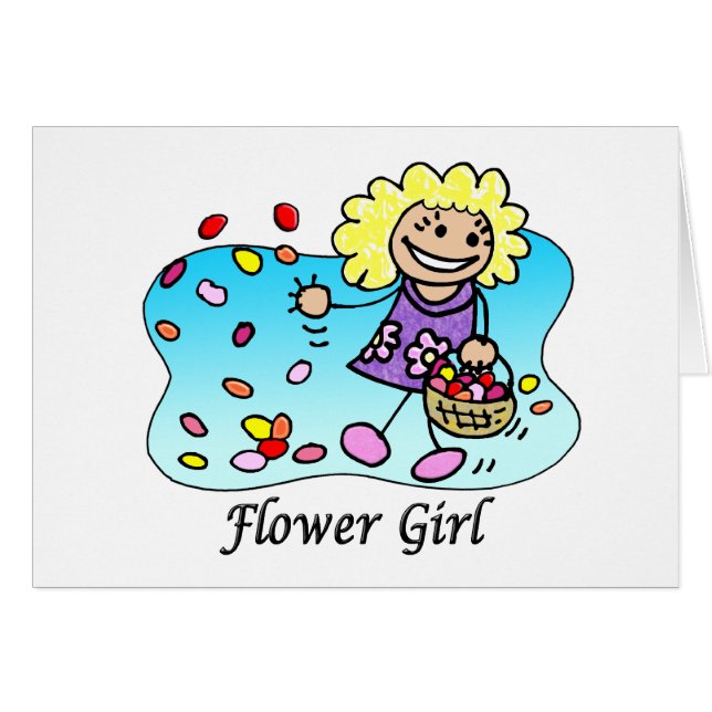 Tarjeta de chica de Flor (Anverso (Horizontal))