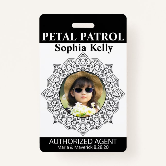 Tarjeta de chica de flor de la Patrulla de Petrol (Anverso)