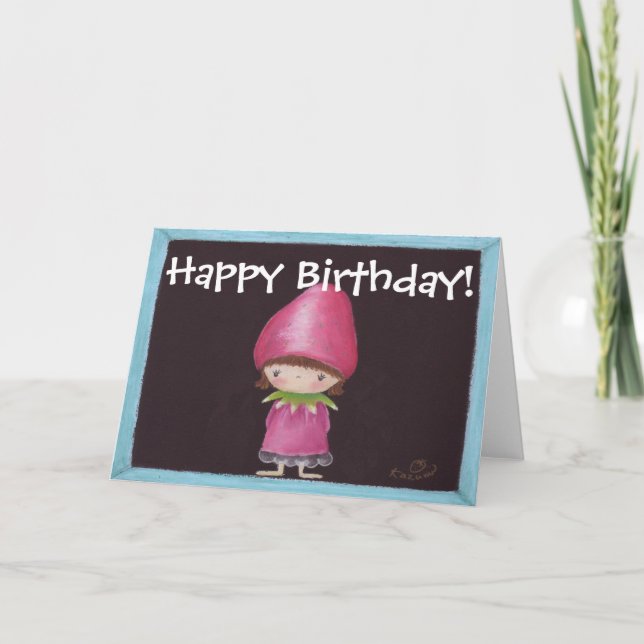 Tarjeta de Chica de fresa (Anverso)