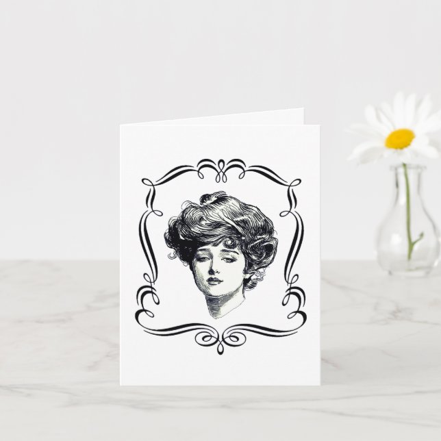 Tarjeta de Chica Gibson de reproducción de arte vi (Planta pequeña)