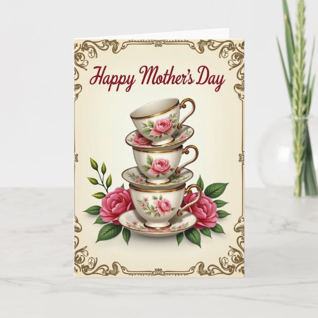 Tarjeta de China del Día de las Madres Dulces (Anverso)