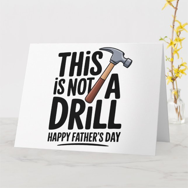 Tarjeta de chiste de papá para el Día del Padre pa (flor amarilla)