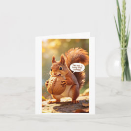 Tarjeta de chiste inspirada en ardilla divertida