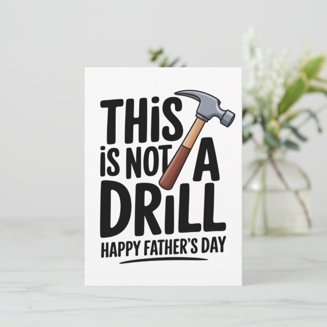 Tarjeta de chiste para el Día del Padre para marid (Anverso de pie)