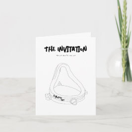 Tarjeta de Chiste satírico para la fuente de arte 