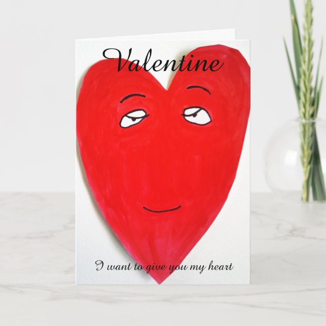 Tarjeta de chiste VALENTINE SECRET ADMIRER (Anverso)