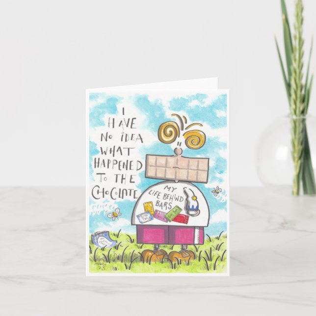 Tarjeta de chocolate (Anverso)