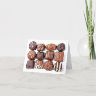 Tarjeta de chocolate surtido