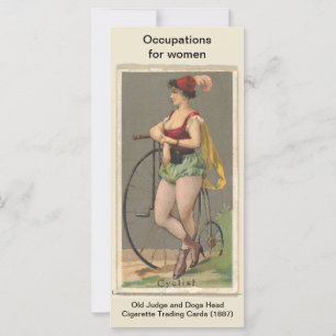 Tarjeta de ciclismo de época