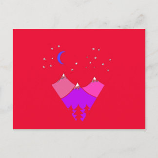 Tarjeta de cielo nocturno de montaña - Cumpleaños,