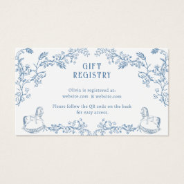 Tarjeta de cierre Baby Shower para el Registro de