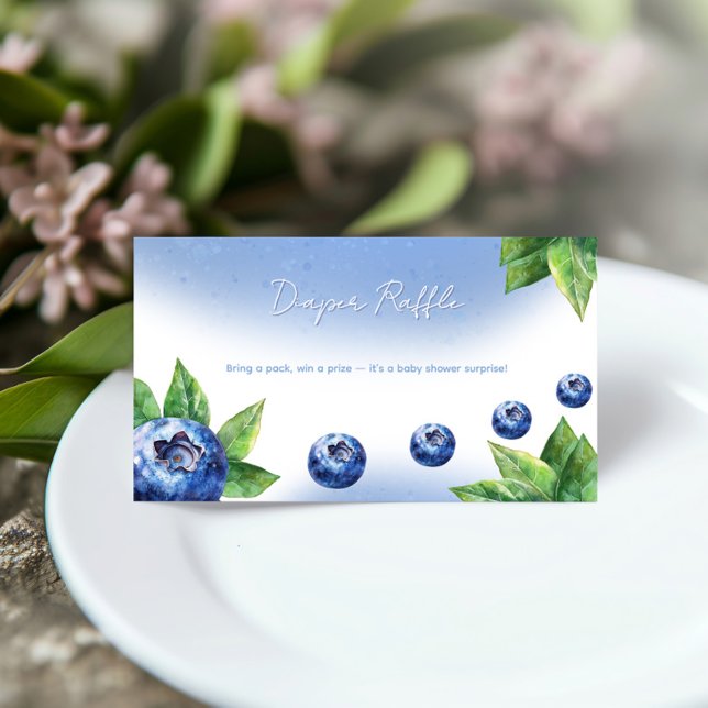 Tarjeta de cierre Blueberry Baby Shower Diaper Raf (Subido por el creador)