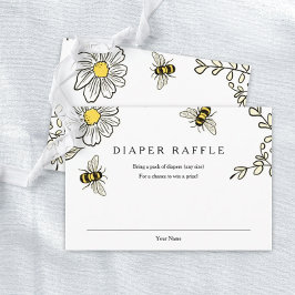 Tarjeta de cierre Bumble Bee Diaper Raffle