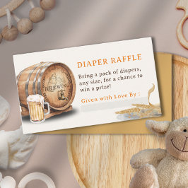 Tarjeta de cierre Causal Keg Beer Diaper Raffle