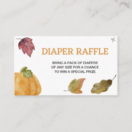 Tarjeta de cierre Cumpkin Fall Diaper Raffle